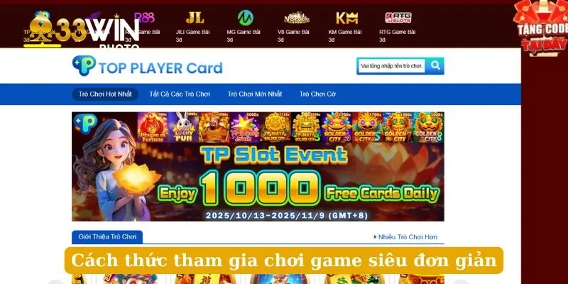 Cách thức tham gia chơi game siêu đơn giản