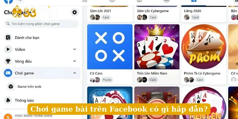 Chơi game bài trên Facebook có gì hấp dẫn?