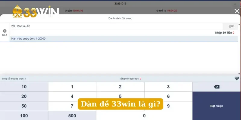 Dàn đề 33win là gì?