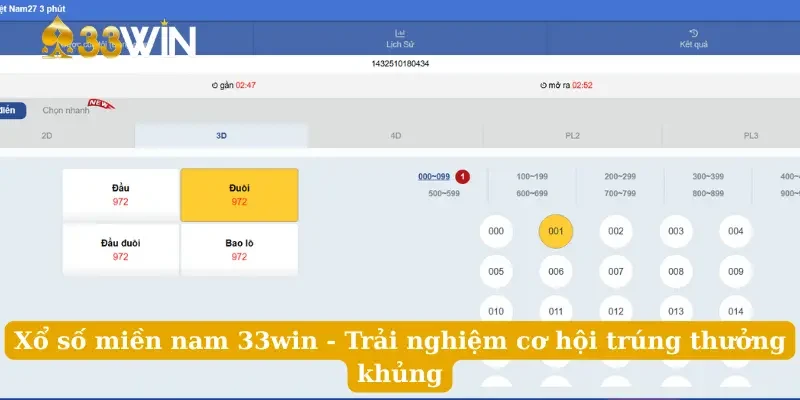 Xổ Số Miền Nam 33win - Trải Nghiệm Cơ Hội Trúng Thưởng Khủng